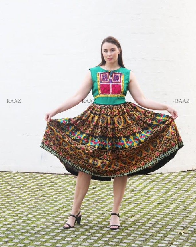Sleeveless Recycled Vintage Dress