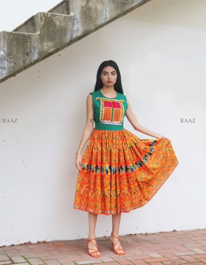 Sleeveless Recycled Vintage Dress