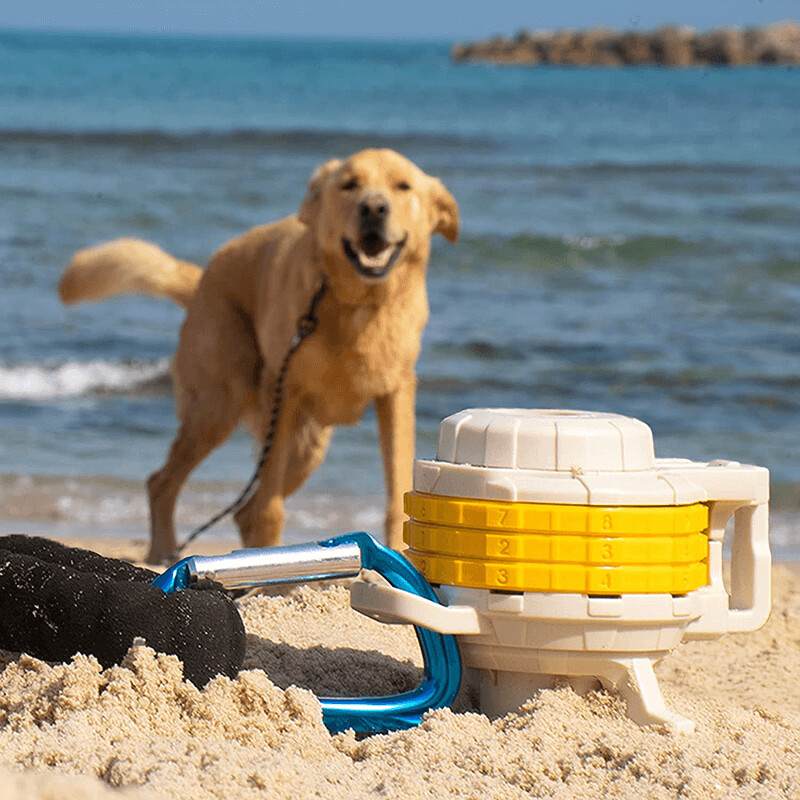 DIGGO Dog Stake- Essential Beach Accessory, Unique multi-purpose beach anchor