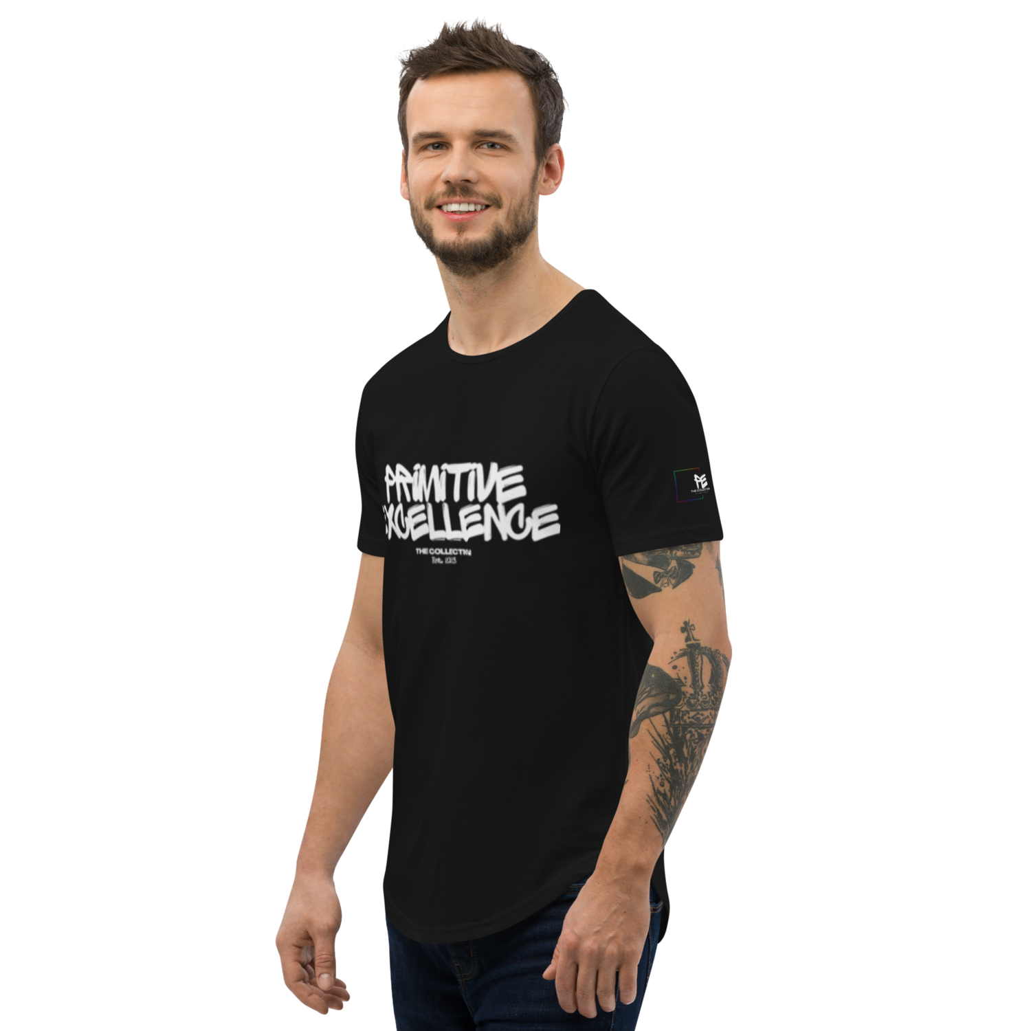 &quot;The Establishment&quot; Curved Hem Tee