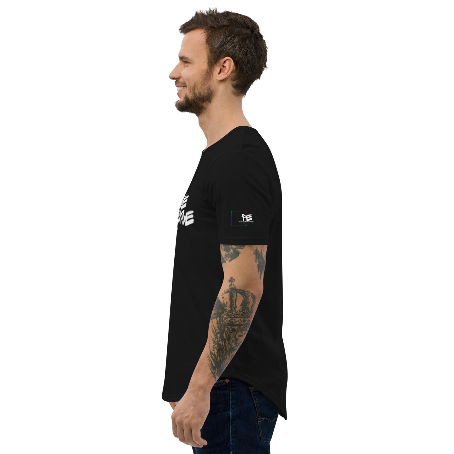 &quot;The Establishment&quot; Curved Hem Tee
