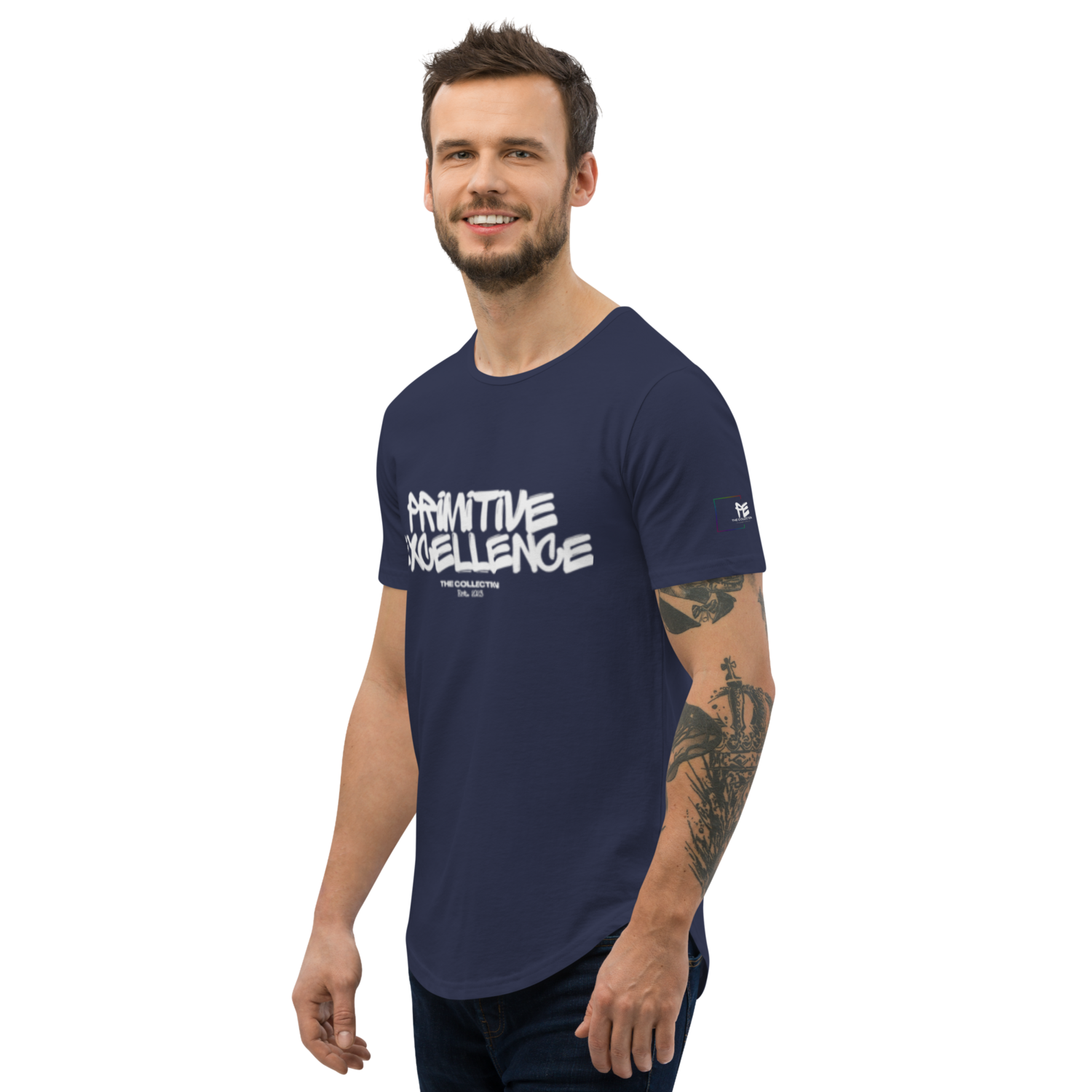 &quot;The Establishment&quot; Curved Hem Tee