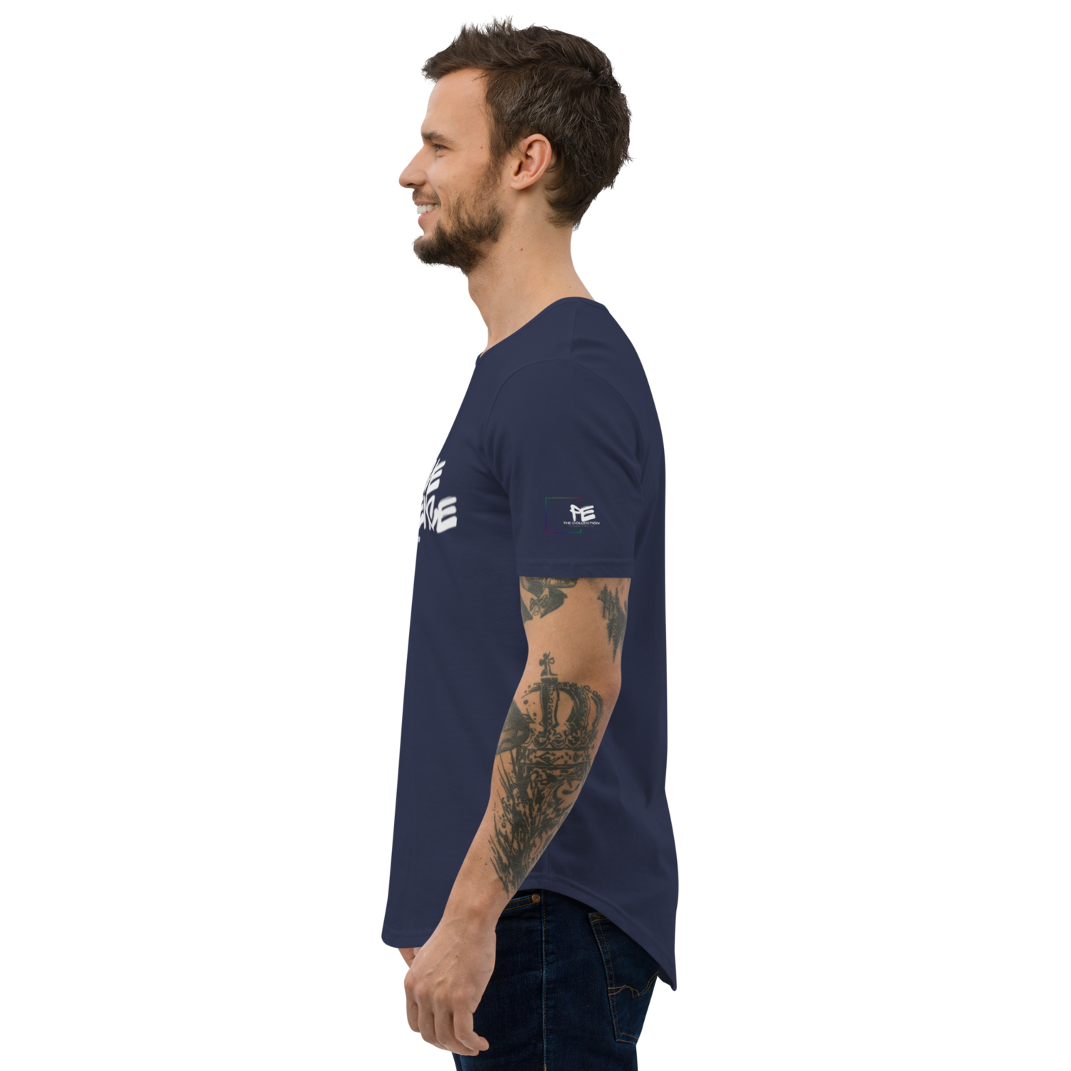 &quot;The Establishment&quot; Curved Hem Tee