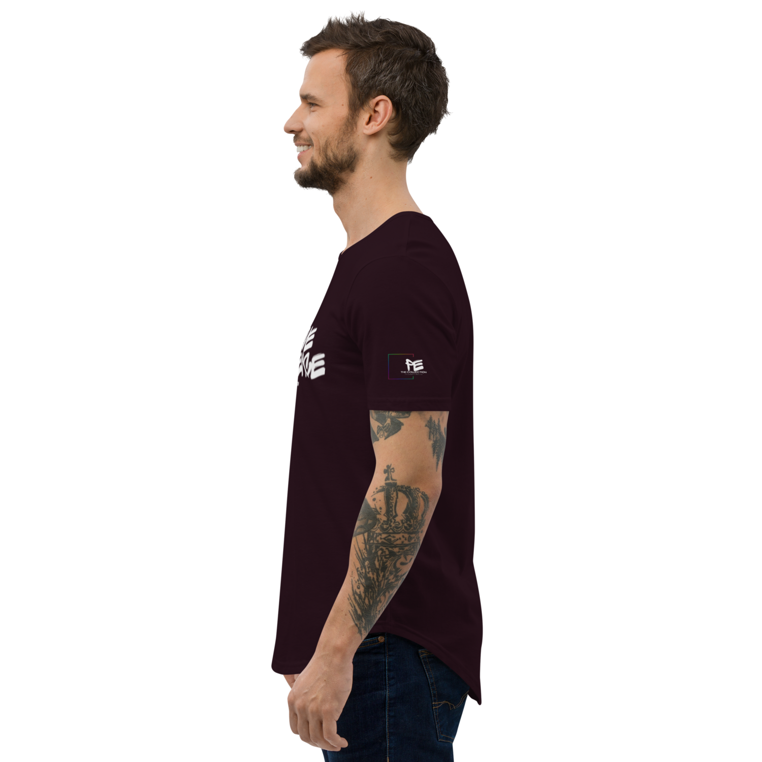 &quot;The Establishment&quot; Curved Hem Tee