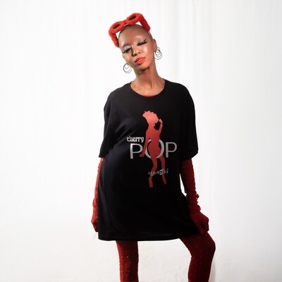 eyeamki CHERRY POP Short-Sleeve T-Shirt ( Black or Blue )