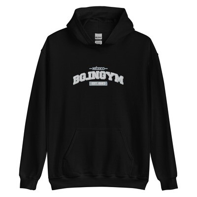 Unisex Hoodie Diseño BG.INGYM VARSITY Bordado