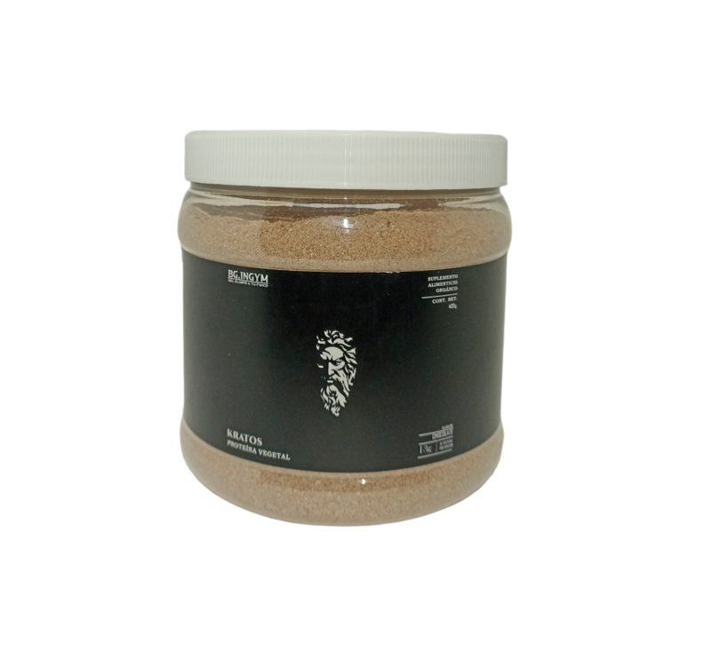 PROTEÍNA VEGANA KRATOS 450gr  (Marca BG.INGYM) Scoop 15gr