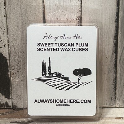 Sweet Tuscan Plum Scented Wax Cubes (6) with 300mg of CBD