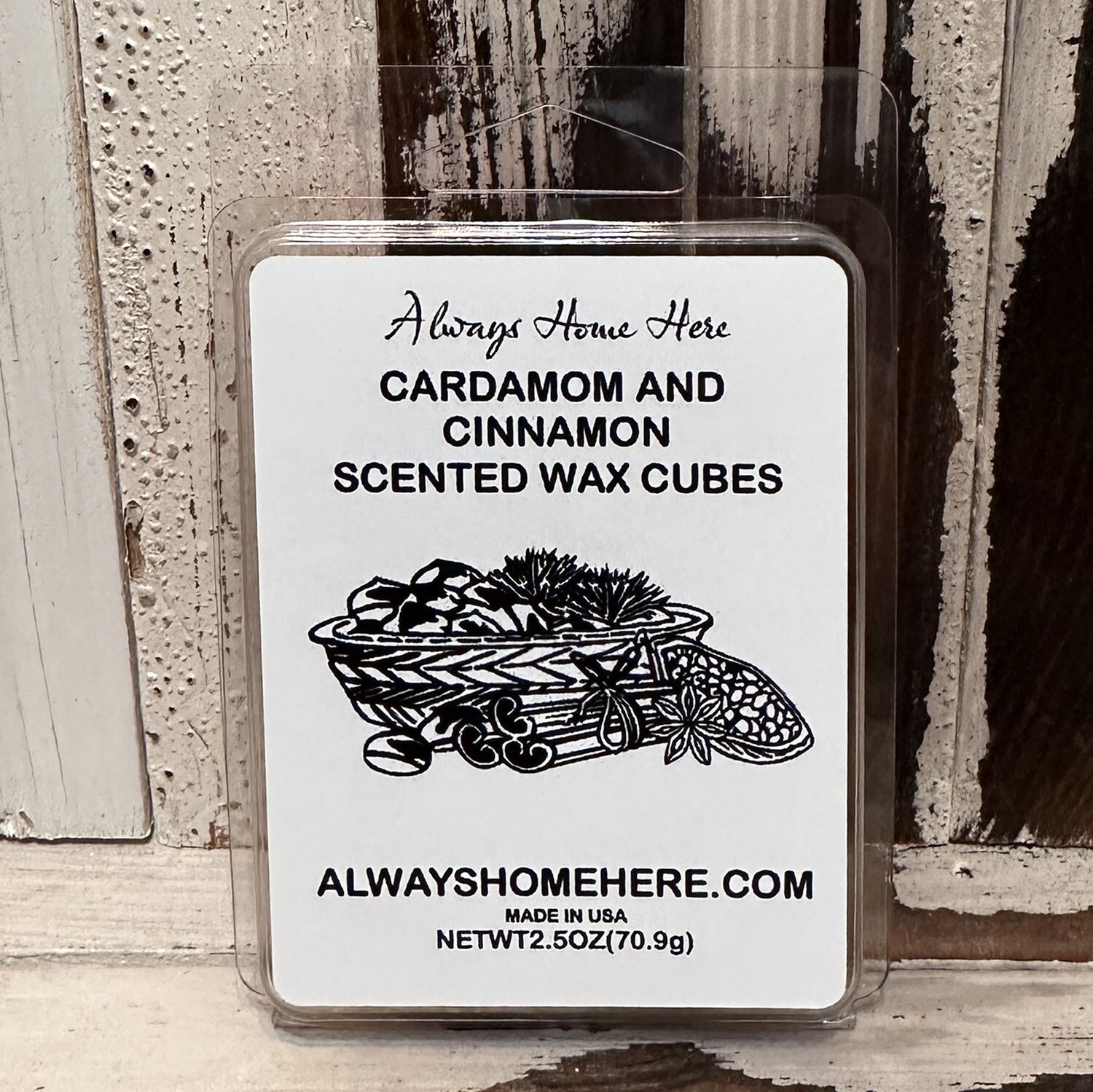 Cardamom and Cinnamon Scented Wax Cubes (6)