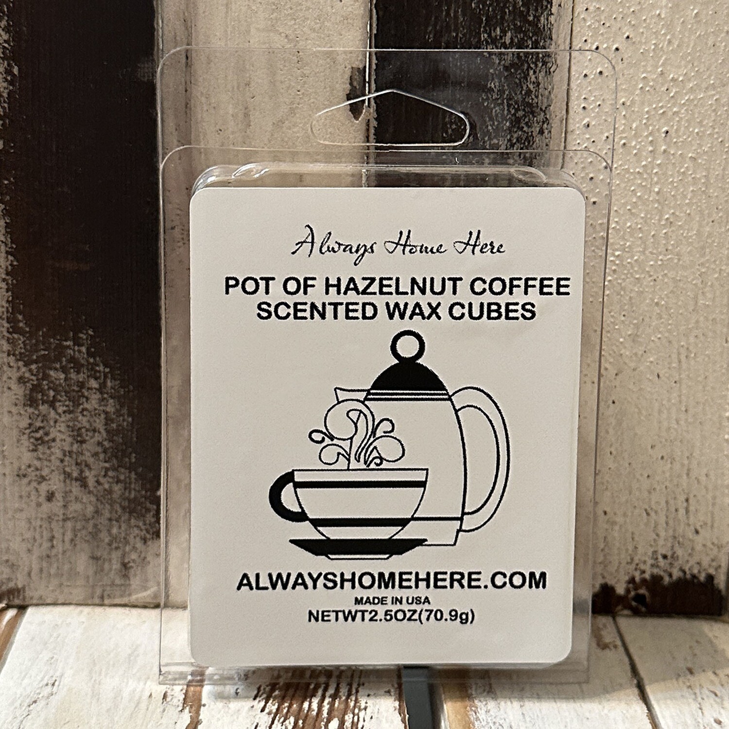 Pot of Hazelnut Coffee Scented Wax Cubes (6)