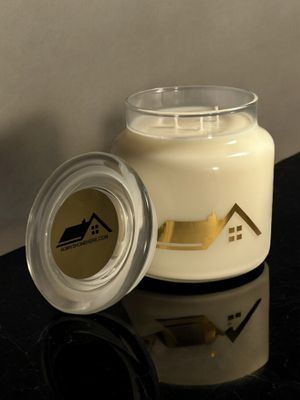 Peppermint Mocha | 300mg of natural CBD | cbd soy wax candles in glass jar 22 OZ | handmade in USA