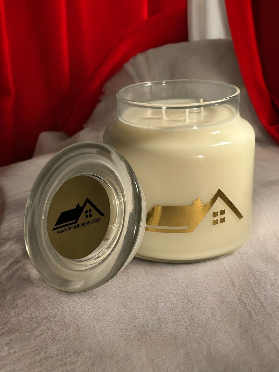 Cardamom and Cinnamon | 300mg of natural CBD | cbd soy wax candles in glass jar 22 OZ | handmade in USA