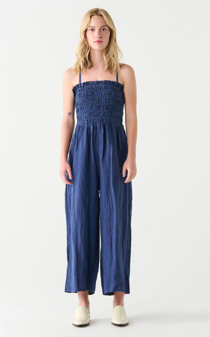 2322856D Smocked Strapless Jumpsuit, Size: XS, Colour: Navy
