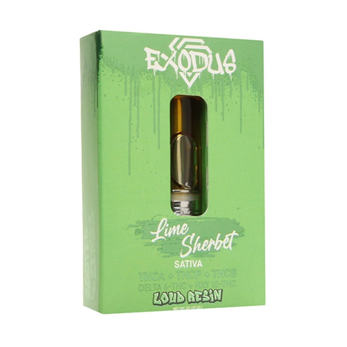 Exodus Zooted Series Cartridge | 2g, Strains:: Lime Sherbet-Sativa