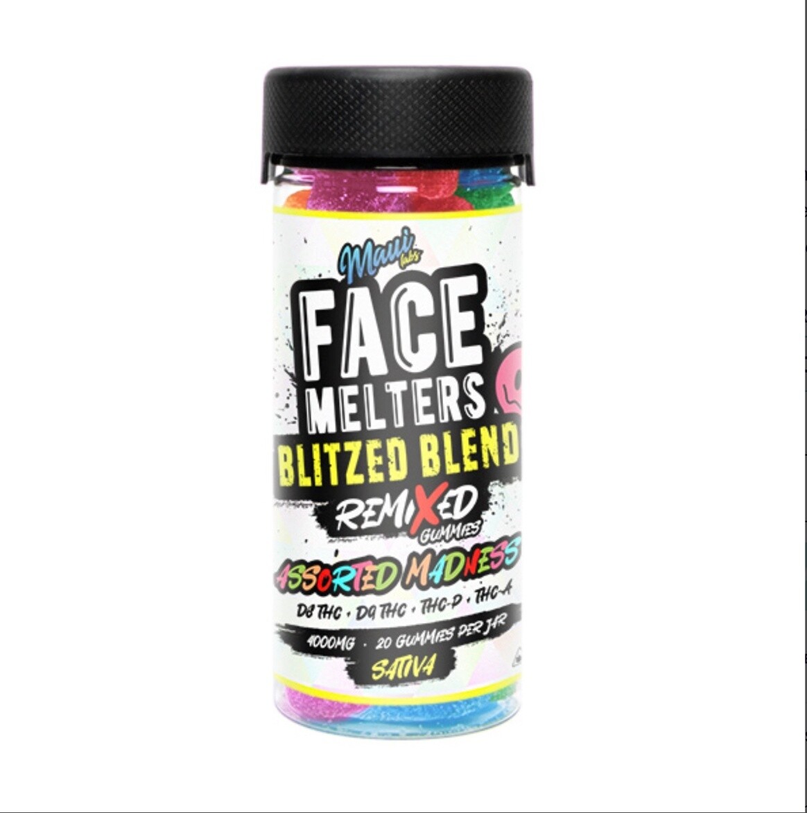 Maui Labs Face Melters Blitz Blend Remix 4000mg, Flavor: Assorted Madness Sativa