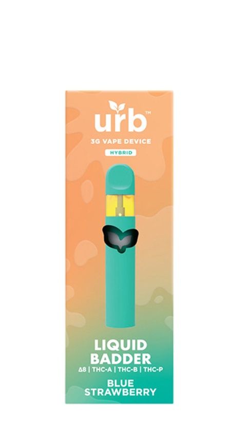 URB Liquid Badder Disposables | 3g, Flavors:: Papaya Kush Indica