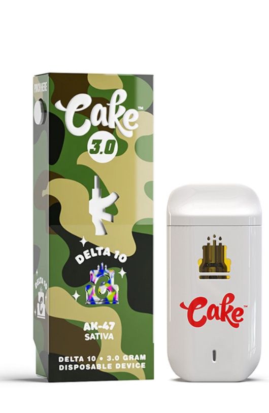 Cake Delta 8 Disposable Vape | 3g, Flavors:: AK-47 Sativa