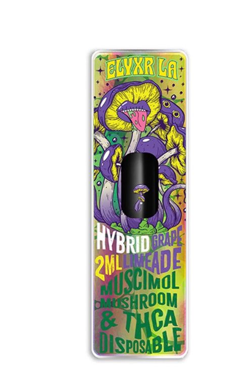 Elyxr Muscimol Mushroom &amp; THC-A Disposable | 2g, Flavors:: Grape limeade - Hybrid