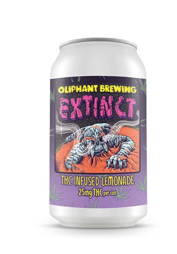 Oliphant Brewing THC Infused Lemonade Beverage | 12oz, Flavor: Extinct