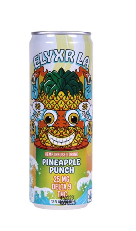 Elyxr Hemp Infused Delta 9 THC Drinks | (25mg) 12oz, Flavors:: Pineapple Punch