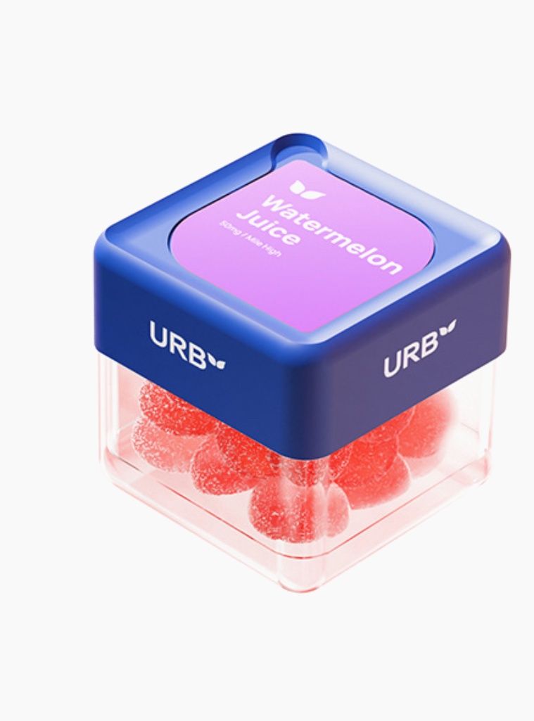 URB MILE HIGH SKYBITES GUMMIES | (10CT) 50MG, Flavor:: Watermelon Juice - Indica