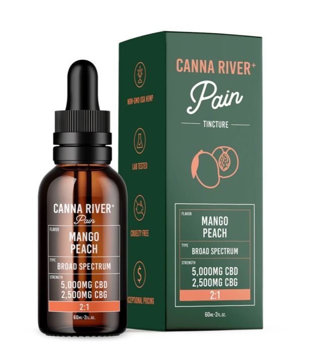Canna River Wellness Tincture, Flavor: Mango peach