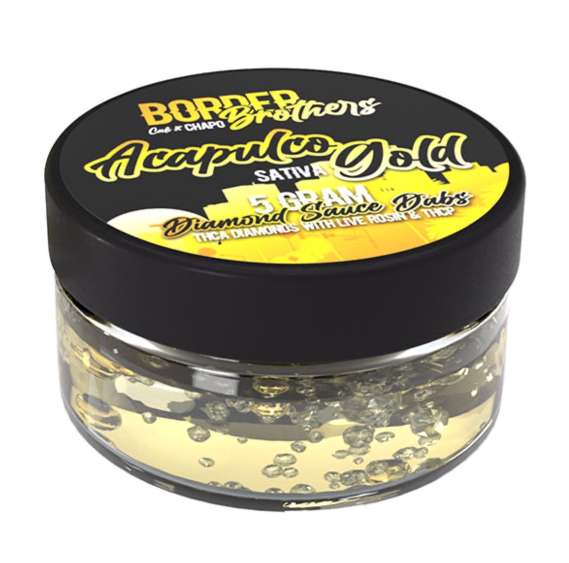 Cali x Chapo Diamond Sauce Dabs | 5g, Strains:: Acapulco Gold - Sativa