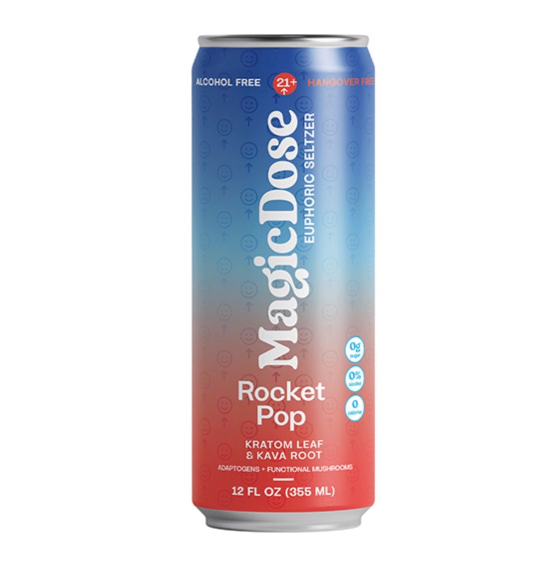 MAGIC DOSE KRATOM LEAF + KAVA ROOT SELTZER | 12OZ., Flavors:: Rocket Pop