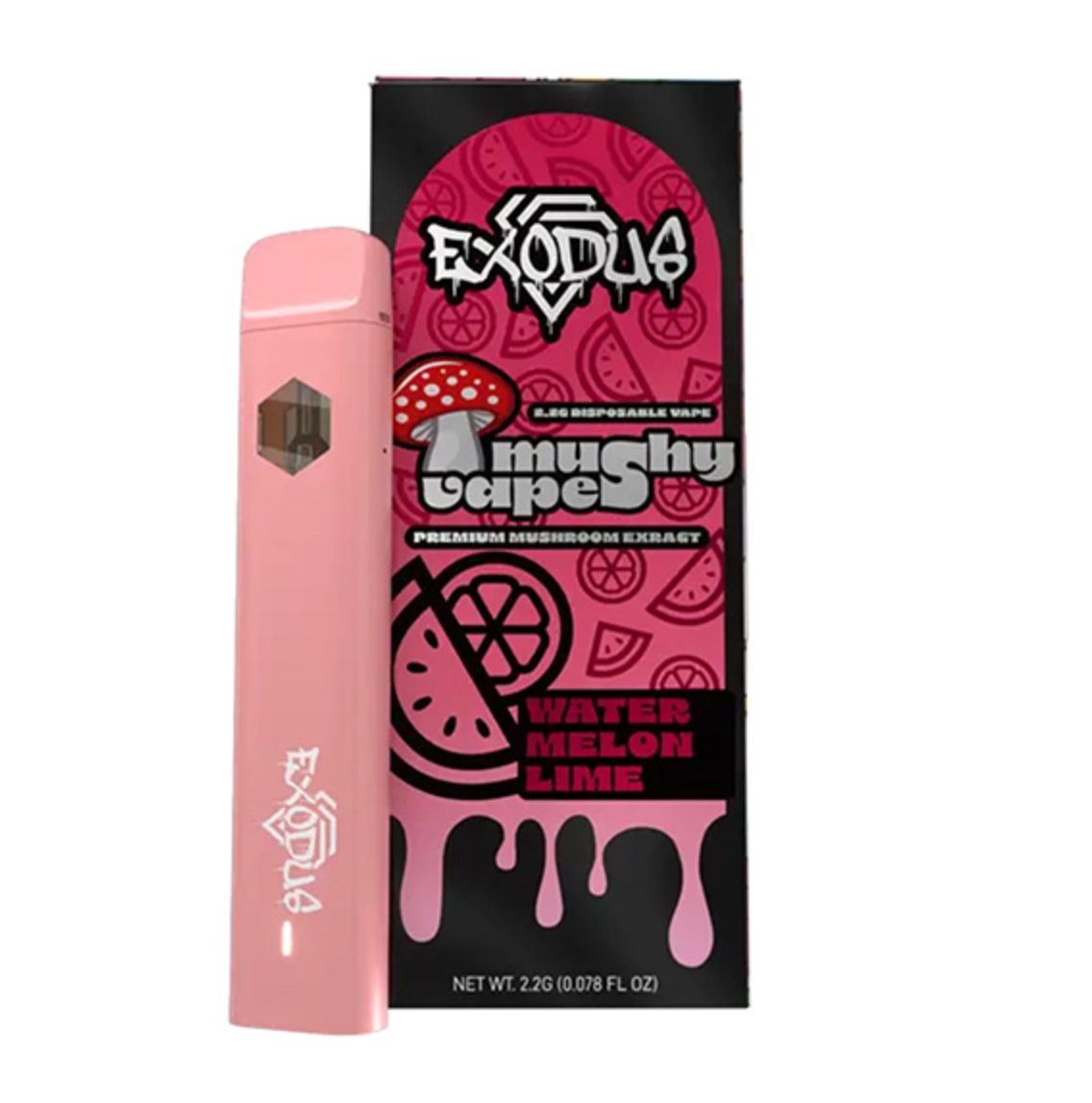 EXODUS MUSHY VAPE | 2.2, Flavors:: Watermelon Lime