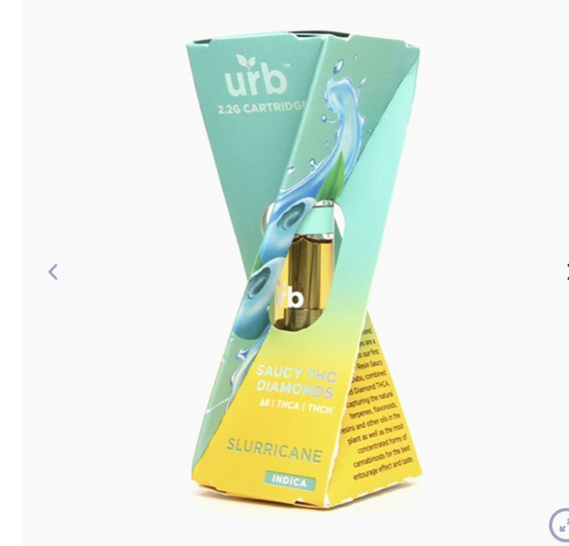 Urb Saucy THC Diamonds Cartridge 2.2g