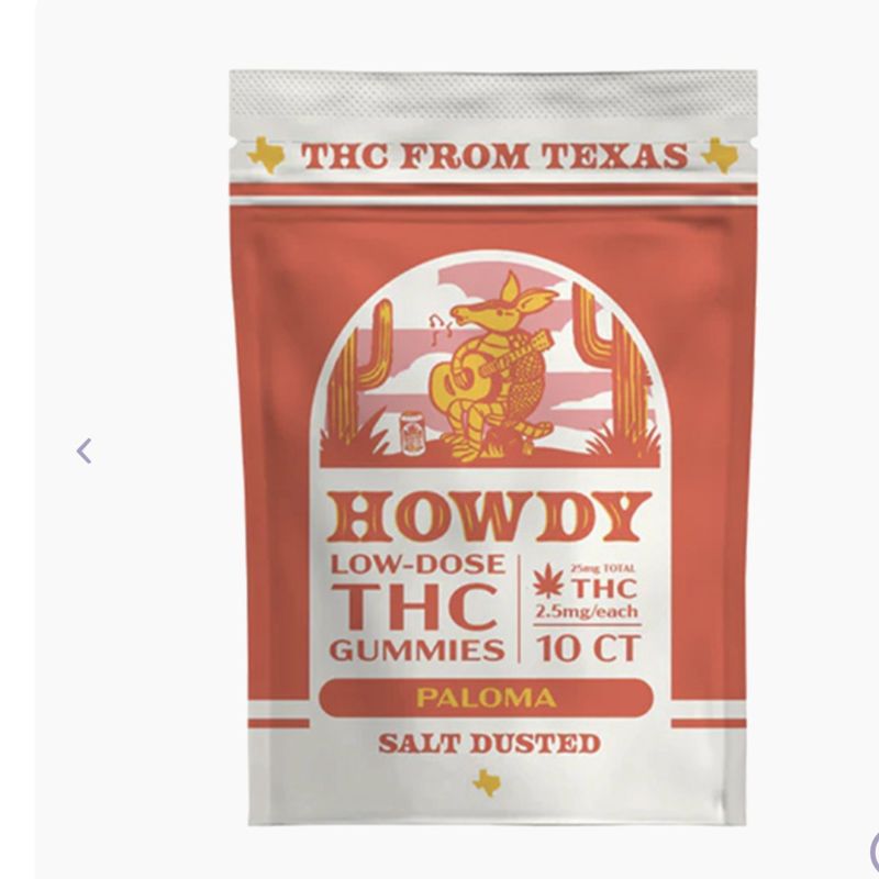 HOWDY LOW DOSE SALT DUSTED D9 GUMMIES | (10CT) 25MG