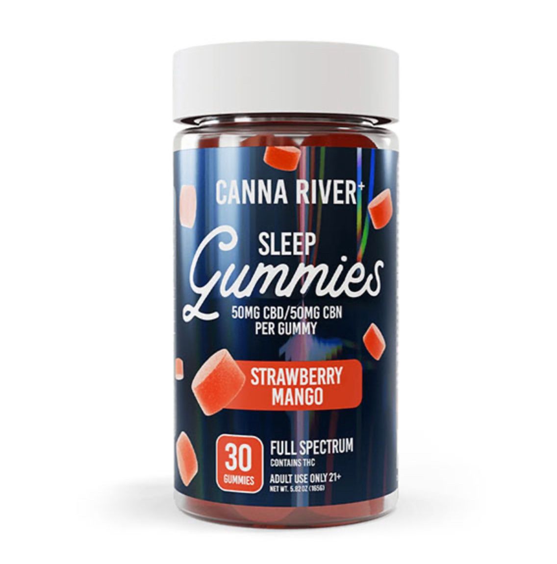 CANNA RIVER FULL SPECTRUM SLEEP GUMMIES | 30 COUNT, Flavor:: Strawberry Mango