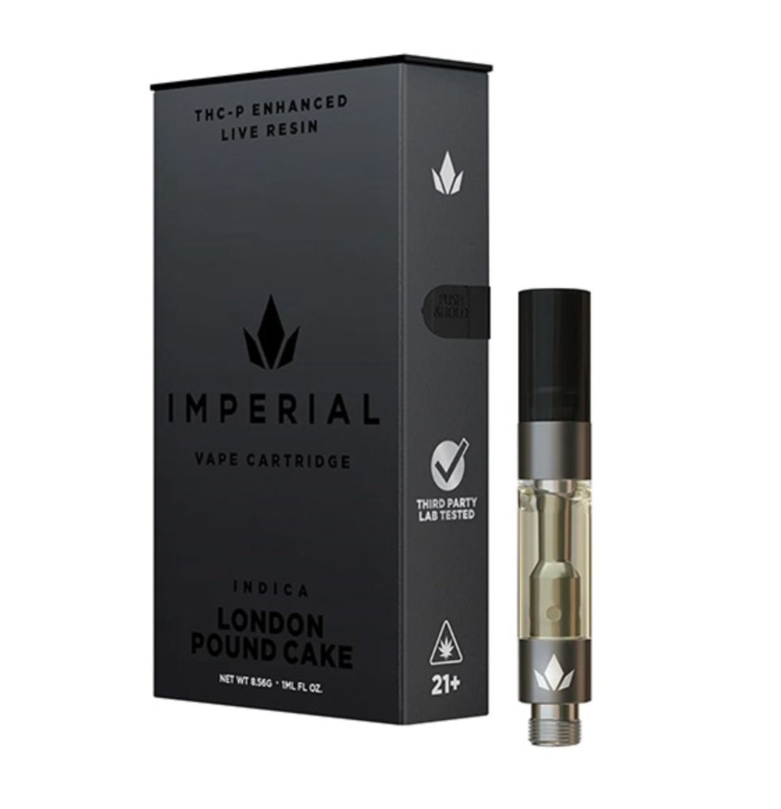 IMPERIAL THC-P 510 CARTRIDGE | 1G, Strains:: London Pound Cake - Indica