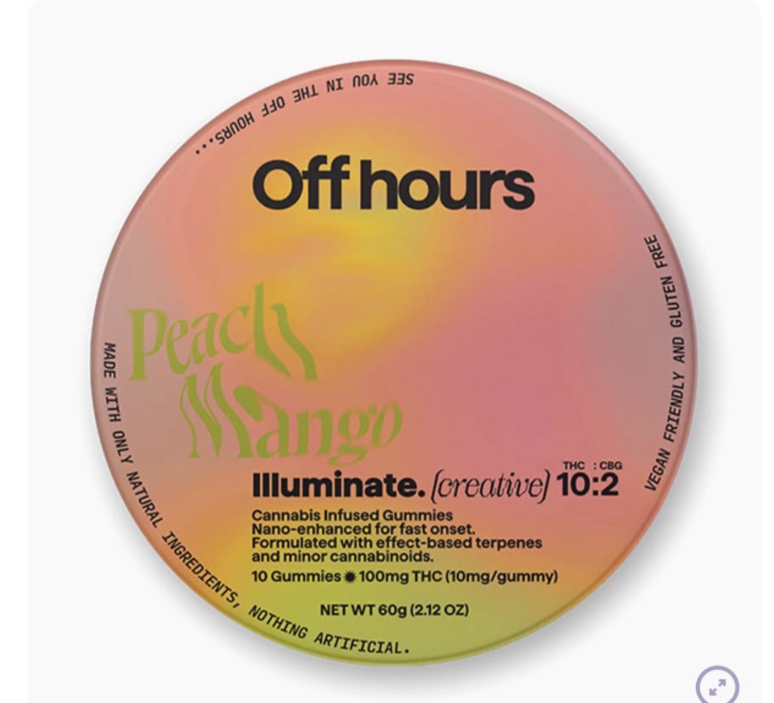 OFF HOURS HEMP ILLUMINATE CREATIVE GUMMIES | (10CT) 120MG