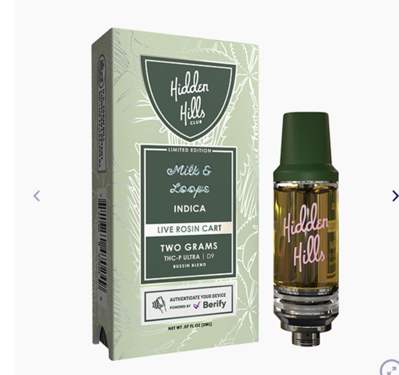 HIDDEN HILLS BUSSIN BLEND LIVE ROSIN CARTRIDGE | 2G