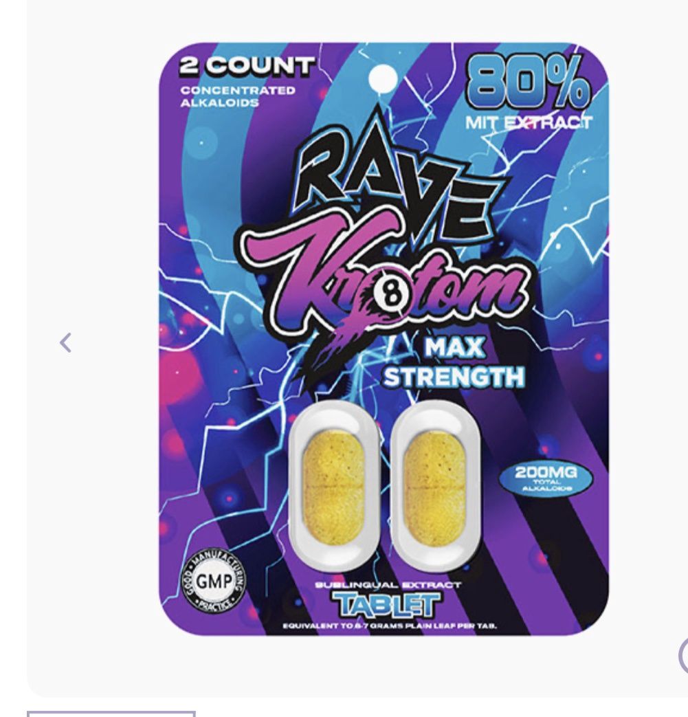 RAVE KRATOM 80% MIT TABLETS