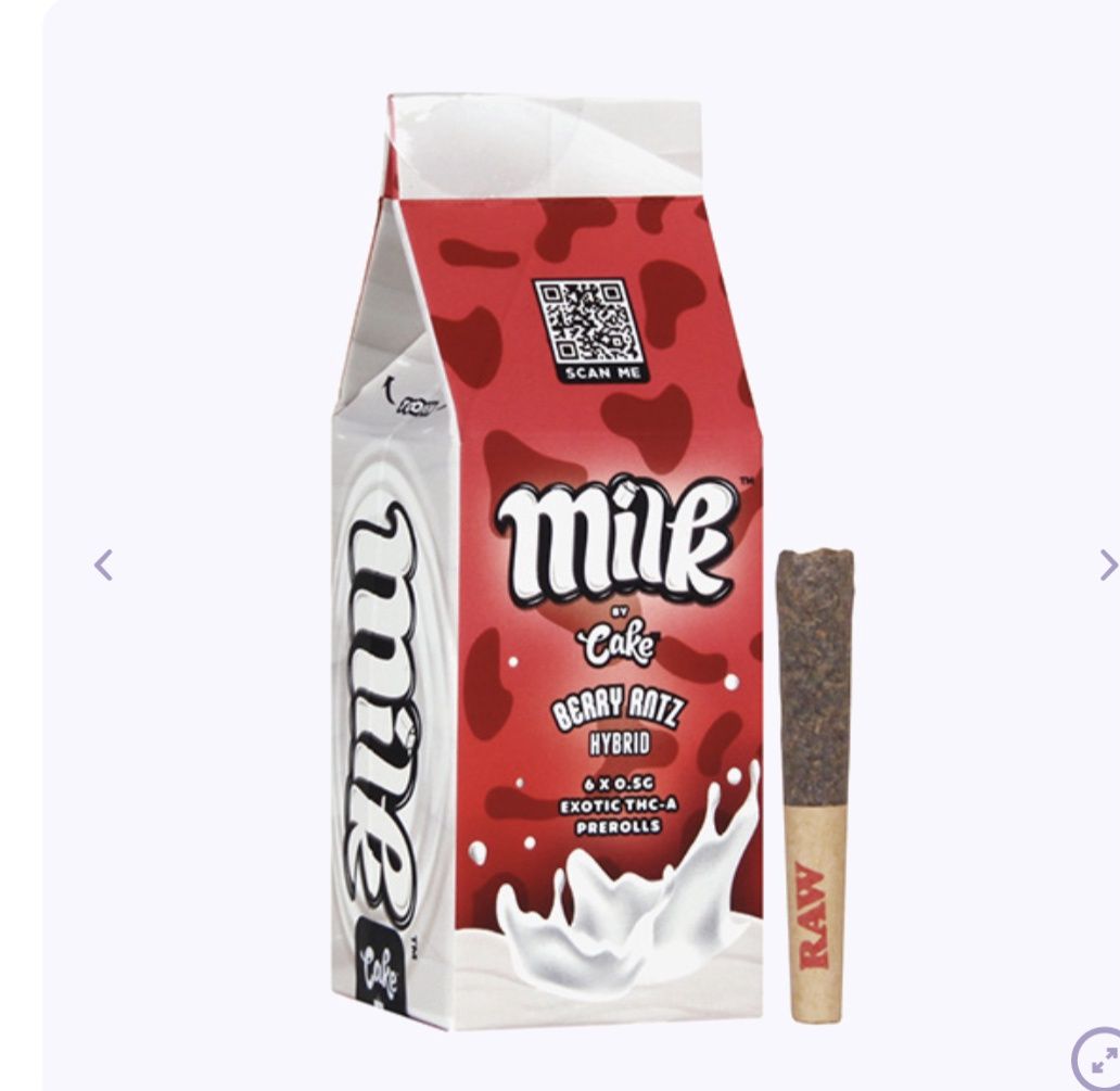 Cake milk THCA pre -roll 6 ct 3g