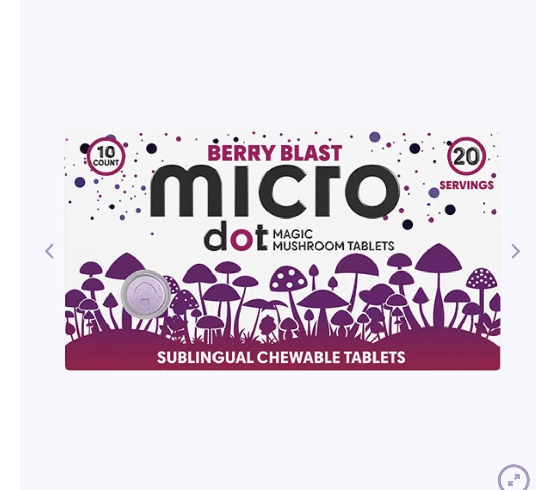 Microdot Magic Mushroom Tablets | 10 Count, Flavor: Berry blast