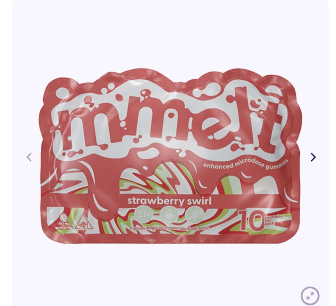 Mmelt Mushroom Gummies by Cali Extrax | 10 Count, Flavor: Watermelon wave