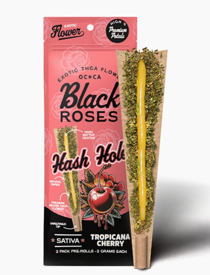 Black roses hash hole pre- rolls 2 ct 4g
