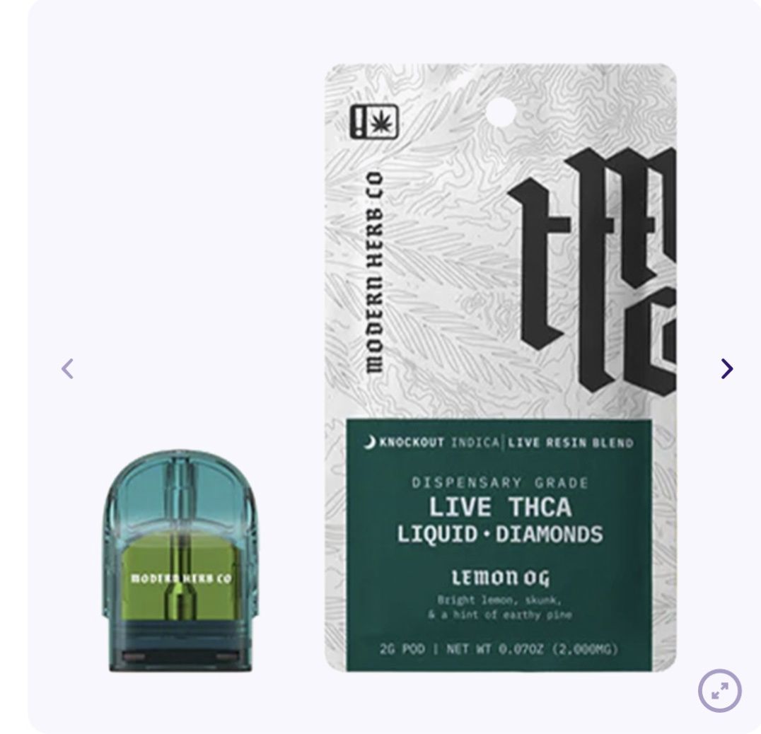 Modern herb co 2g POD, Flavor: Lemon OG - indica