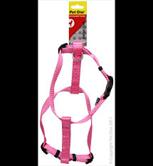Pet One Reflective Harness - Pink, Size: 15-22cm