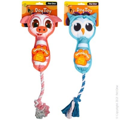 Pet One - Interactive Stripe Tug with Rope
