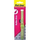 Pet One Reflective Cat Collar Lime Green