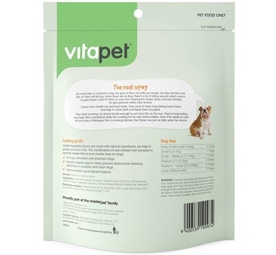 Vitapet Rawhide Barrels with Chicken Liver