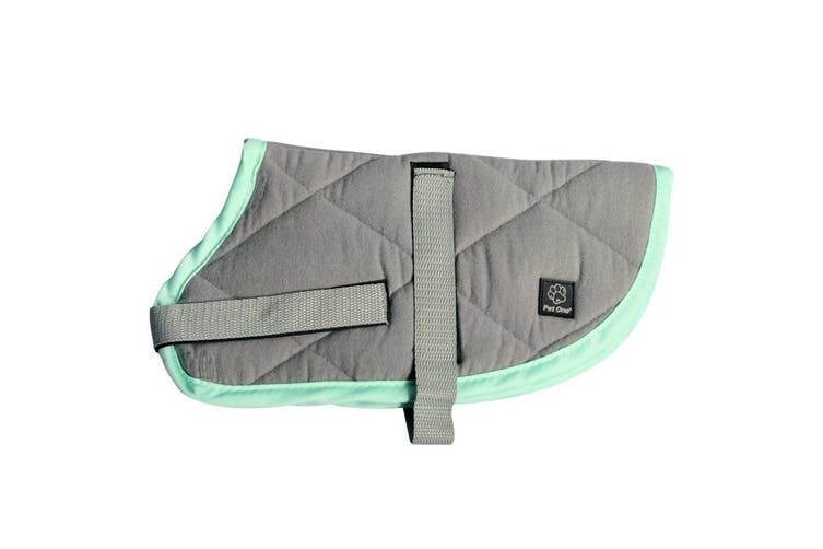 Nightsleeper Quilted Jacket Grey &amp; Turquoise