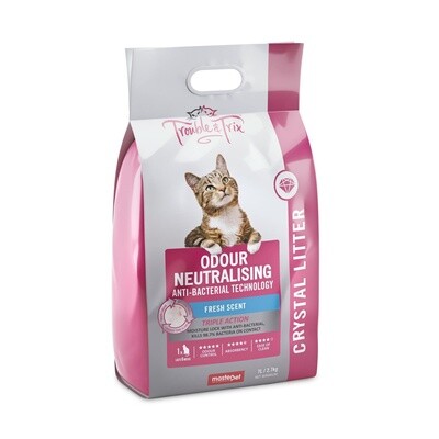 Trouble &amp; Trix Anti-bacterial Crystal Cat Litter
