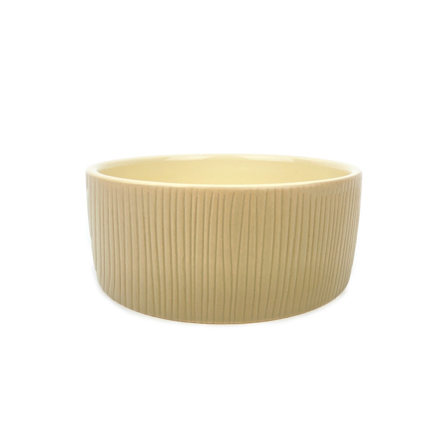Barkley &amp; Bella Ceramic Bowl Ripple Stone