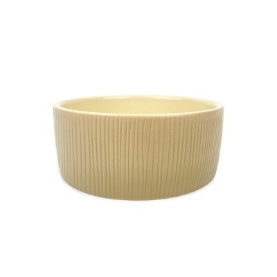 Barkley &amp; Bella Ceramic Bowl Ripple Stone