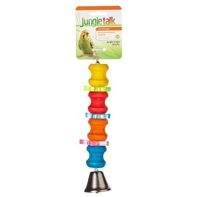 Jungle Talk Jingle Acrylic Bird Toy